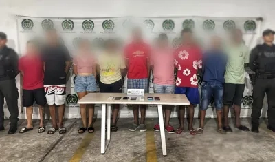 Capturados por presunta extorsión.