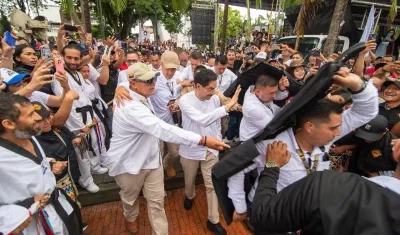 El candidato presidencial Iván Cepeda.