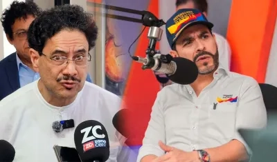 Los candidatos Iván Cepeda y Abelardo de la Espriella.