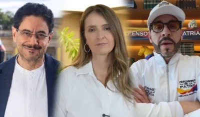 Iván Cepeda, Paloma Valencia y Abelardo De La Espriella.