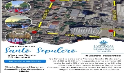 Cierres Viales por el Santo Sepulcro