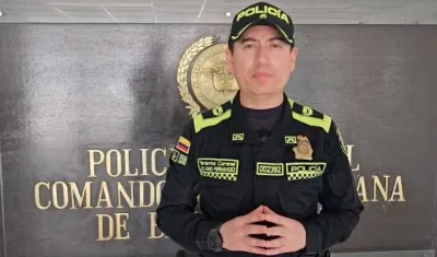 Comandante Operativo de la Policía Metropolitana de Barranquilla. 