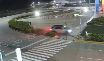 Momento del accidente.