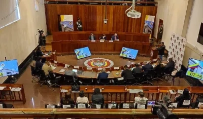 Aspecto de la Corte Constitucional. 