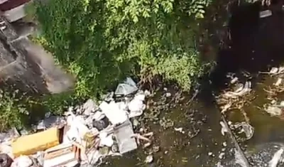Arroyo León donde encontraron el cuerpo. 
