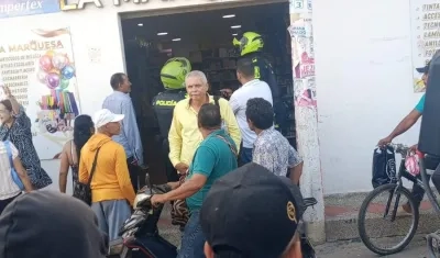 Establecimiento comercial en donde se perpetró el ataque a bala. 