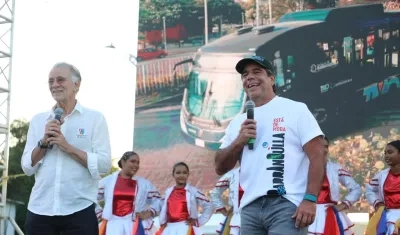 El gobernador Eduardo Verano y el alcalde Alejandro Char.