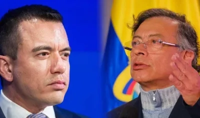 El Presidente de Ecuador, Daniel Noboa, y el Presidente Petro.