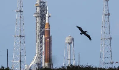 El sistema de lanzamiento del Artemis II.