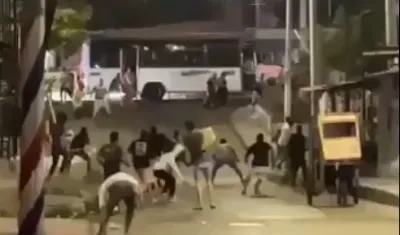 Imagen de uno de los enfrentamientos.