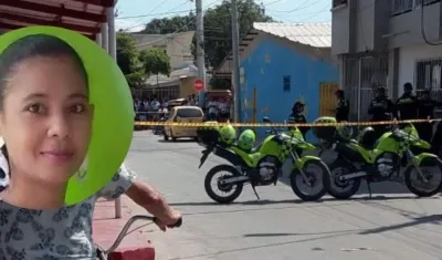 Evilena María Ortiz Mendoza y el barrio Simón Bolívar.