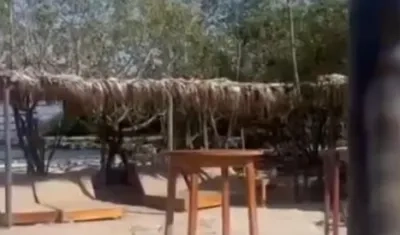 Fénix Beach en momentos donde sucedió el ataque sicarial.