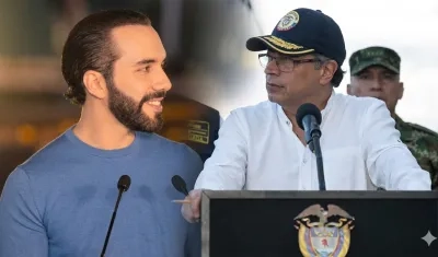 Nayib Bukele y Gustavo Petro