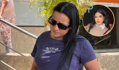 Johana Morales y su familiar Leonela (círculo). 