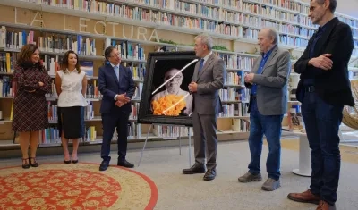 Petro en la entrega del último retrato artístico en vida de Gabriel García Márquez