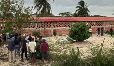 Lugar donde ocurrió el crimen en el corregimiento La Playa. 