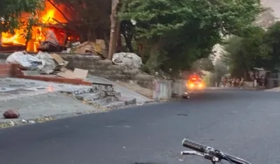 Incendio en la Loma de la Manga. 