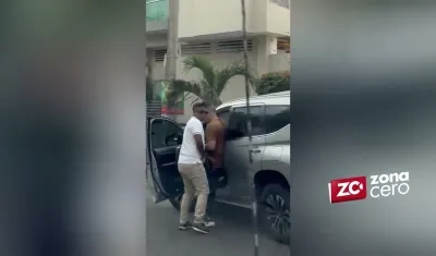 Atraco a mano armada ocurrido la semana anterior en inmediaciones del Parque Venezuela, en Barranquilla. 