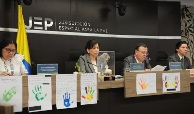 Rueda de prensa de este martes por parte de la JEP.