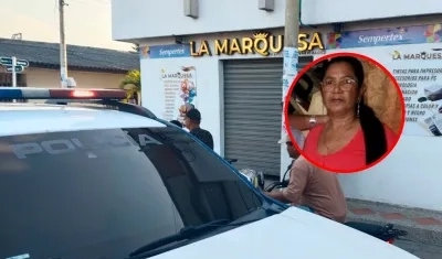 Julia Antonia Barrios fue asesinada dentro de esta papelería el día anterior. 