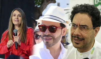 Paloma Valencia, Abelardo De la Espriella y Iván Cepeda. 