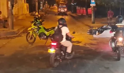 Lugar donde ocurrió el accidente. 