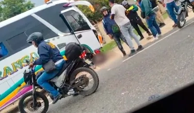 Lugar del accidente. 