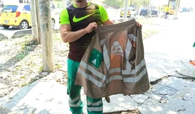 Luis Agámez, el operario fallecido. 