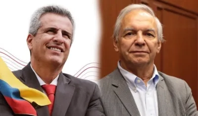 Luis Fernando Velasco y Ricardo Bonilla, ambos exministros del Gobierno de Gustavo Petro. 