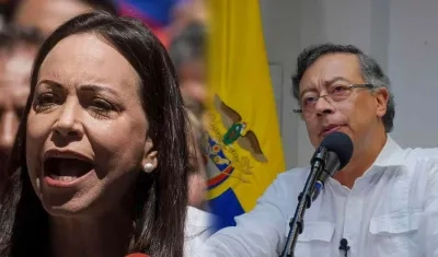 María Corina Machado y Gustavo Petro.