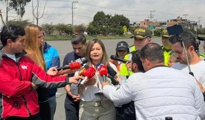 María Fernanda Rojas, ministra de Transporte.