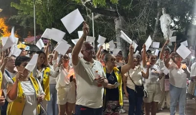 Movilización en Baranoa. 