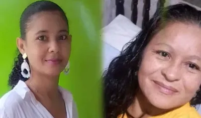 Evilena María Ortiz Mendoza y Luz Elena Carrillo Orellana, dos mujeres asesinadas este mes en el Atlántico.