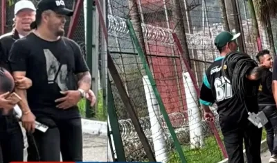 Nelson Velásquez e integrantes de su agrupación.