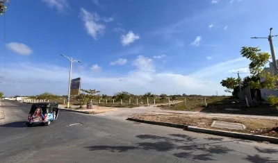 Paradero de buses donde se registran los atracos. 