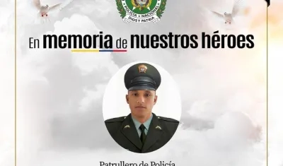 Patrullero de la Policía Nacional, Amir Chamorro Campo. 