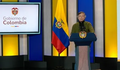 El Presidente Gustavo Petro.