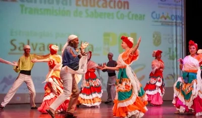 Presentación folclórica de Venezuela.