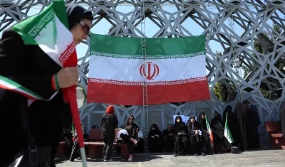 Protesta en Teherán.