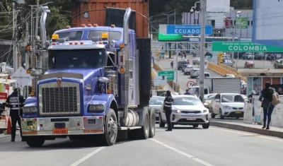 Puente internacional de Rumichaca, fronterizo entre Colombia y Ecuador.