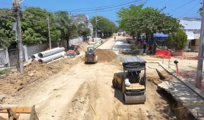 Una de las obras de Triple A.