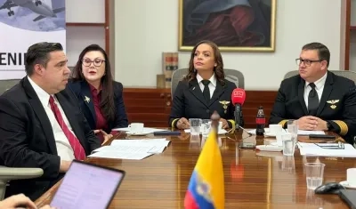 Representantes del gremio de aviadores.