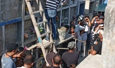 Evelina fue sepultada el domingo en el cementerio nuevo de Soledad. 