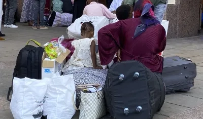 Refugiados de la guerra en Sudán.