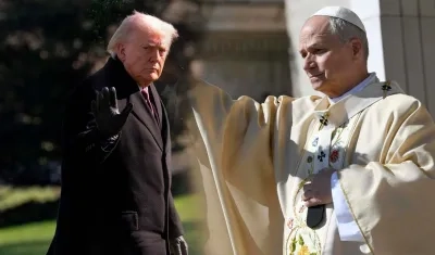 El Presidente de Estados Unidos, Donald Trump, y el Papa León XIV. 