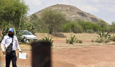 Zona arqueológica de Teotihuacán, donde se registró un ataque con arma de fuego este lunes