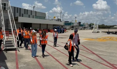 Visita de seguimiento de las obras en el Cortissoz.