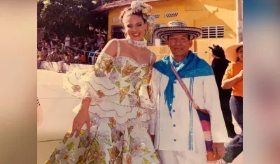 María Gabriela Diago y Pedro 'Ramayá' Beltrán en el Carnaval 2002.