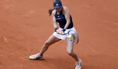 María Camila Osorio durante su partido contra Naomi Osaka. 