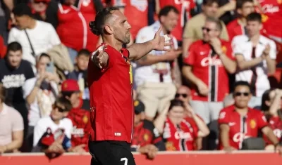 Vedat Muriqi celebra el gol que le dio la victoria al Mallorca sobre el Real Madrid.